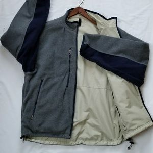 LAL Reversible Fleece/Polyester zip jacket
